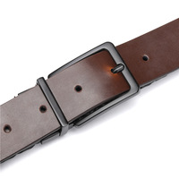Ceinture personnalisée de luxe en cuir de vache véritable avec boucle ardillon en alliage tressé, motif écossais double couche, recyclée, pour hommes et femmes