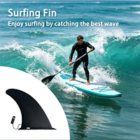 Aileron central universel en PVC à enfiler pour planche à pagaie gonflable, aileron de SUP flexible pour sports nautiques, fabricant OEM professionnel