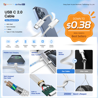 Cable Colorido UNIEAN de Tipo C a USB para Teléfono Móvil Apple, Cable de Carga USB-C OEM ODM USB 2.0 3A 60W de Carga Rápida