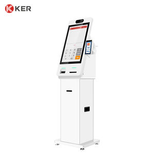 Kiosque d'enregistrement d'hôtel libre-service KER Distributeur de cartes clés Kiosque de paiement en espèces Utilisation de la fonction SDK fabriquée Lecteur de codes à barres - Product Image 2