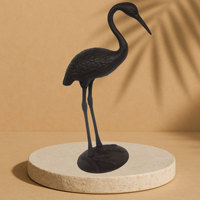 Vente en gros directe usine : Sculpture moderne de luxe en fonte et aluminium, thème oiseau et ange, design animalier en métal pour la décoration intérieure