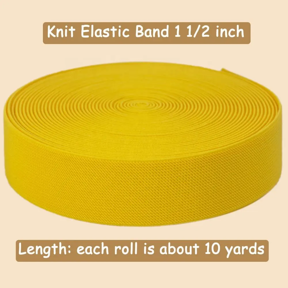 Factory Stock High-Quality Customization Wide Heavy Stretch High Elasticity Knit Elastic Band