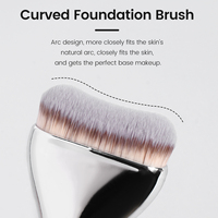 Pinceaux de maquillage professionnels MAANGE, manche en plastique, outils de maquillage, logo personnalisé OEM&ODM, pinceaux de maquillage pour fond de teint