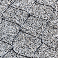 Grille géogéométrique en HDPE, grille de sol 9*17 pieds, géocell en nid d'abeille, pavés perméables