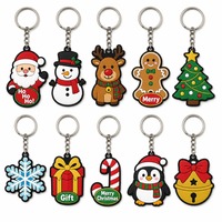 Porte-clés personnalisé en PVC et acier inoxydable, motif bonhomme de neige, avec chapeau haut noir et écharpe rouge, pour Noël, fêtes d'hiver, cadeaux en gros, fabrication OEM