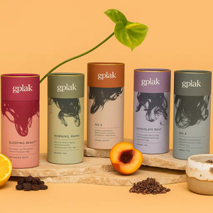 Scatola Rotonda di Lusso Personalizzata di Alta Qualità, Stampa CMYK, Tubo in Carta Bianca Monocolore per Tè - Product Image 4