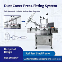 Machine automatique de capsulage de couvercles anti-poussière pour boîtes en métal et plastique avec moteur, pour boîtes en fer blanc, en verre et bouteilles d'huile