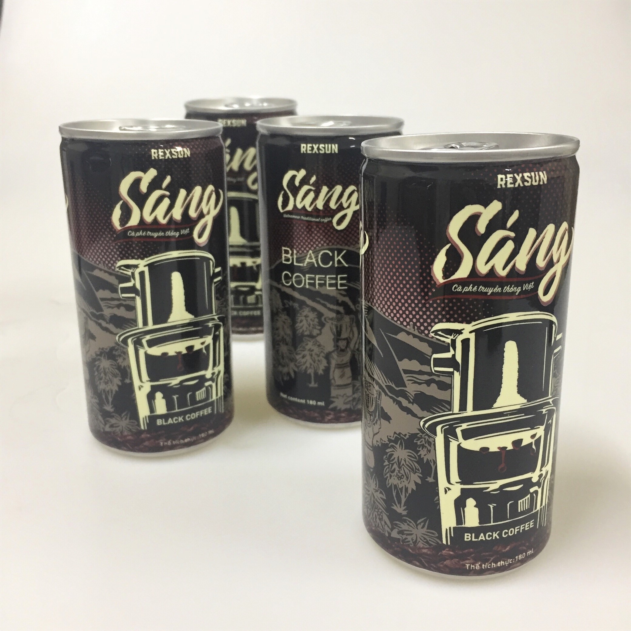 Готовый к употреблению вьетнамский кофе в традиционном стиле-консервированный черный кофе с небольшой сладостью из листьев стевии