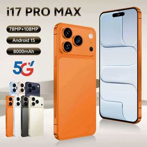 Teléfono Inteligente <span class=keywords><strong>de</strong></span> <span class=keywords><strong>Gama</strong></span> <span class=keywords><strong>Alta</strong></span> I17 Pro Max 5G Android, 16GB+1TB, Batería <span class=keywords><strong>de</strong></span> 8000mAh, Pantalla Grande <span class=keywords><strong>de</strong></span> 7.3 Pulgadas y 120Hz, Color Gris, Económico - Product Image 3