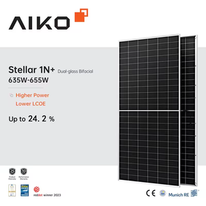 Солнечные монофазные двухфазные фотоэлектрические панели Aiko Placa 645 Вт 650 Вт 655 Вт 660 Вт AIKO-G-MCH72Mw солнечные панели Pv Modul Eu Stock - Product Image 4