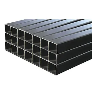 High Quality SS400 STKR400 Ms Steel Black Square Steel Pipe And Rectangular Steel Tuben