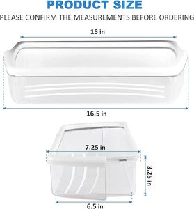 Étagère de <span class=keywords><strong>porte</strong></span> de réfrigérateur W10321304 compatible avec les réfrigérateurs <span class=keywords><strong>Whirlpool</strong></span>, remplace WPW10321304 PS11752778 AP6019471 2179574 - Product Image 2