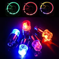 Luces LED para Llantas Tapón de Válvula con Luz para Neumático de Bicicleta Lámpara para Rueda de Moto y Bici Lámparas de Destello Accesorios Coloridos para Bicicleta de Carretera y MTB