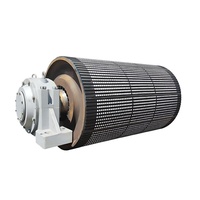 Poulie de tension à entraînement par tête de haute qualité, poulie de courbure pour convoyeur et tambour hautement résistant à l'usure