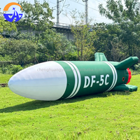 Modèle de missile simulé gonflable personnalisé, numérique, décoratif promotionnel, pour événements aérospatiaux, centres commerciaux, sites panoramiques en plein air