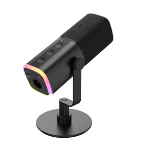 Microphone filaire directionnel pour <span class=keywords><strong>ordinateur</strong></span>, qualité studio, RGB, XLR, avec support, pour streaming et <span class=keywords><strong>enregistrement</strong></span> - Product Image 2