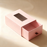Boîte à tiroir en carton rigide de luxe avec logo personnalisé, finition mate, recyclable, forme personnalisée pour bijoux, bougies, cosmétiques