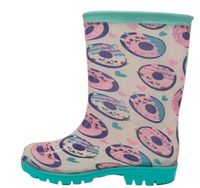 Bottes de pluie en PVC imprimées pour enfants, chaussures de pluie d'extérieur imperméables et antidérapantes pour garçons et filles