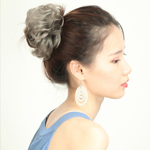 Lupu — <span class=keywords><strong>Chignon</strong></span> Afro synthétique à cordon, <span class=keywords><strong>postiche</strong></span> courte, crépue et bouclée, Extensions capillaires <span class=keywords><strong>pour</strong></span> <span class=keywords><strong>Chignon</strong></span> - Product Image 4