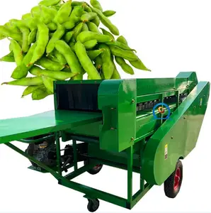 Sıcak satış çiftçi kullanımı ucuz fiyat bezelye soyma ayırma makinesi yeşil güvercin bezelye fasulye toplama makinesi