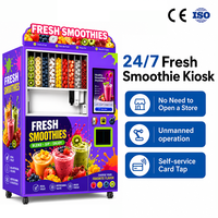 Distributeur automatique de smoothies OEM Robot Healthy Fresh Real Fruits, machine à smoothies protéinés