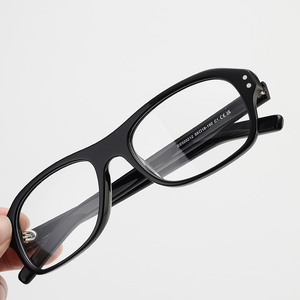 American Style High-quality Handmade Large Square Full-Rim Durable Acetate Optical <strong>Glasses</strong> for Men All <strong>Face</strong> <strong>Shapes</strong> Prescription - Product Image 4
