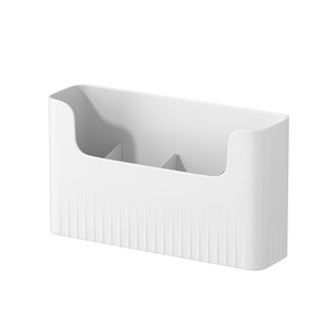 Boîte de rangement murale rectangulaire, couleur unie, sans couvercle, récipient alimentaire, organisateur de porte d'armoire, support de rangement mural pour cuisine - Product Image 1