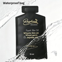 Sachet en aluminium de forme irrégulière personnalisé, sac à trois côtés scellés, pochette plate pour shampoing, détergent, huile essentielle pour cheveux