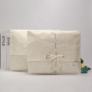 Enveloppe en coton Emballage cadeau Sac à poussière en tissu Bijoux de luxe naturels Enveloppe cosmétique Sac à poussière Sac à poussière en coton recyclé biologique - Product Image 2