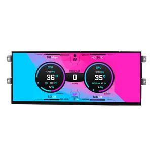 D31 Pc Case Flexible Lcd Display 12.3 pouces 2400X900 <span class=keywords><strong>Usb</strong></span> <span class=keywords><strong>C</strong></span> moniteur d'écran d'affichage d'<span class=keywords><strong>ordinateur</strong></span> pour D31 Computer Case - Product Image 1