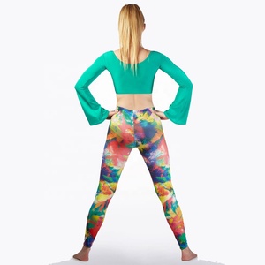 Alegra Solid High Waist Seamless Breathable Spandex Footless <b>Leggings</b> - Product Image 3