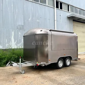Carrito de Comida Estándar Europeo de Acero Inoxidable para Helados y Café, Camión de Comida de 3.8m, Remolque de Comida Móvil Personalizado para Exteriores - Product Image 6
