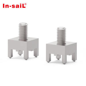 Elementi di fissaggio Power press fit con filettatura femmina e popolazione di pin a due file per connettore pogo magnetico - Product Image 4