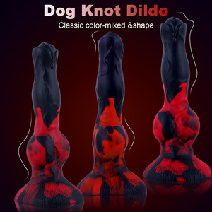Dildo réaliste en silicone liquide en forme de chien avec fonction de pulvérisation d'eau, jouets sexuels pour femmes, couples, produits pour adultes - Product Image 2