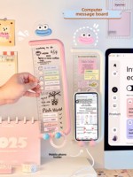 Tableau de notes adhésif avec options multicolores pour employés de bureau