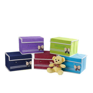 Pieghevole di stoccaggio bin cestino di immagazzinaggio scatola di tessuto pieghevole organizer bin box - Product Image 2