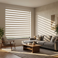 Persianas Zebra Motorizadas con Filtro de Luz ZSTARR, Soluciones Inteligentes y Ajustables para Ventanas de Salas de Estar y Comedores