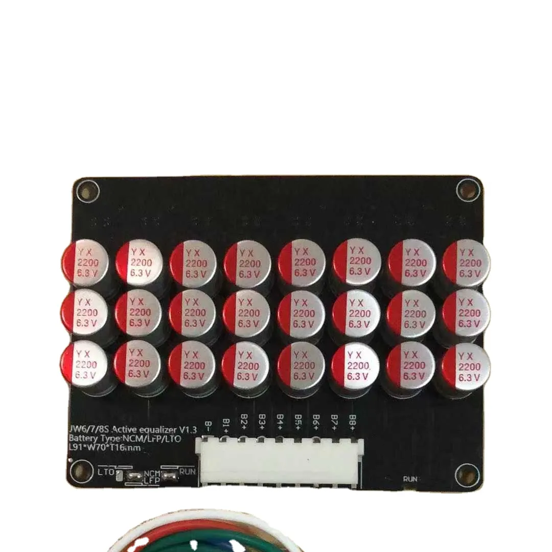 1A 3A 5A 6A Balance Li-ion Lifepo4 LTO Lithium Battery Active Equalizer Balancer Board Energy Transfer BMS 3S 4S 5S 6S 7S 8S 12V