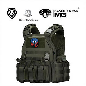 Doublesafe MGFLASHFORCE カスタム 600D 1000D ナイロン MOLLE アーマー 防弾 クイックリリース プレートキャリア タクティカル コンバット 防衛 ベスト - Product Image 1