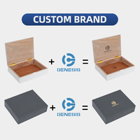 Humidor de bureau en cèdre fait main avec couvercle en verre et hygromètre – Boîte à cigares en bois de cèdre – Offre spéciale