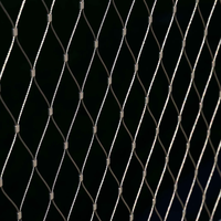 304 316 Filet de treillis métallique en acier inoxydable tressé à embouts flexibles pour balustrades de balcon, décoration architecturale et clôtures de protection