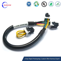 Câble de connexion personnalisé Molex 4,2 mm Mini-Fit 5557 avec isolation en PVC et connecteur en cuivre étamé, assemblage de faisceau de câbles