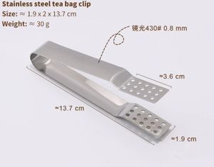 Thân thiện với môi chất lượng cao thép không gỉ Silicone Ice kẹp cho mất lá gripping Ice Cube thả túi trà ép - Product Image 2