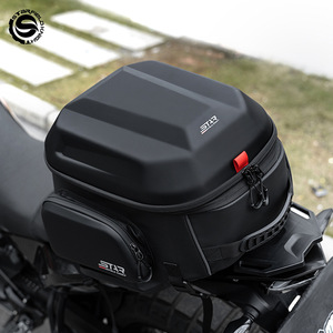 SKF Evrensel Motosiklet Arka Koltuk Çantası 54L Büyük Kapasiteli Kuyruk Paketi Sürüş Sırt Çantası Sert Kabuklu Su Geçirmez Kask Çantaları - Product Image 1
