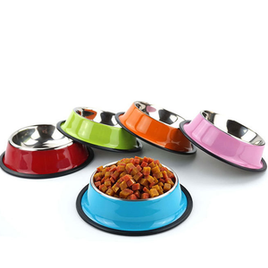 Mangkuk Makan Hewan Peliharaan Ramah Lingkungan, Ukuran Besar, Stainless Steel, Tahan Air, Ringan, Portabel, Model Cantik untuk Anjing dan Kucing - Product Image 4