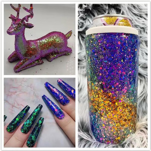 20G Túi Polyester Mỹ Phẩm Tắc Kè Hoa Long Lanh Màu Sắc Thay Đổi Long Lanh Bột Cho Hàng Thủ Công Giáng Sinh Trang Trí - Product Image 2