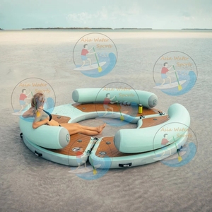 3.2m Diameter <strong>Inflatable</strong> Dock Hangout <strong>Bar</strong> <strong>Inflatable</strong> <strong>Floating</strong> Island <strong>Bar</strong> - Product Image 2