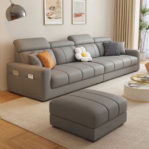 Sofá en Forma de L Económico, Sofá Moderno de Tela Suave con Área de Descanso, Sofás Minimalistas para Sala de Estar, Oferta, Color Gris Claro - Product Image 5