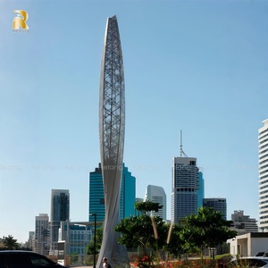 RELONG esterno moderno grande astratto 304/316 in acciaio inox scultura per il lungomare della città - Product Image 6