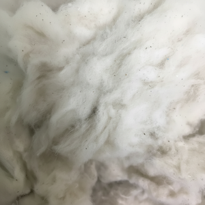 Fibra de desecho de algodón con mosca de tarjeta | Residuos de molino de hilado de algodón para material de hilo hilado de la industria textil _ Sra. Min - Product Image 1